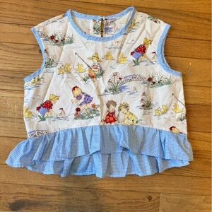 Handmade Vintage-Style Ruffle Top